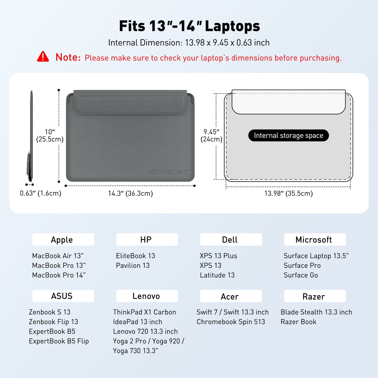 2-in-1 Laptop Sleeve Case (LS-5G)