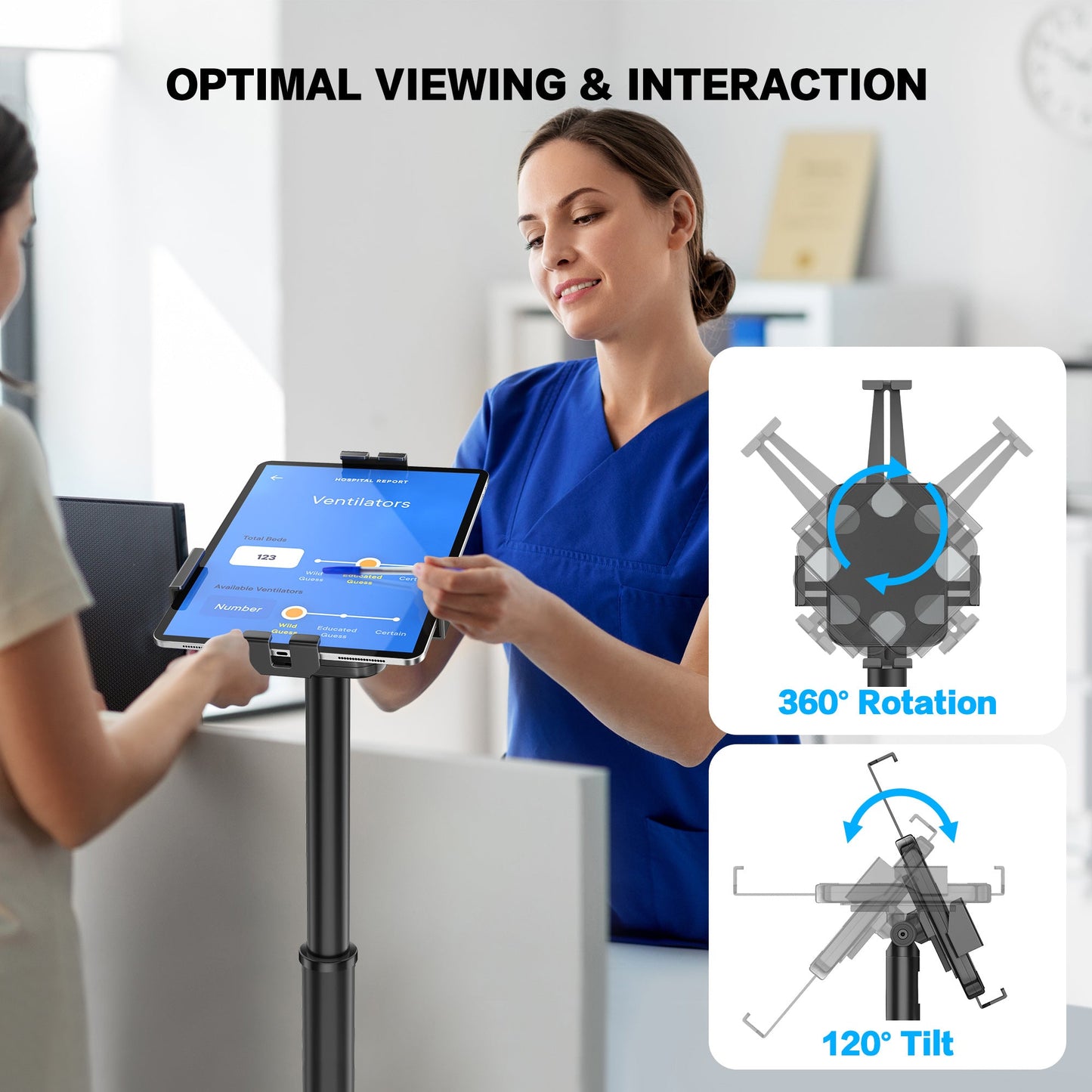 AboveTEK Anti-Theft Tablet Kiosk Stand für 7.9'-11' Gerät (TH-608)