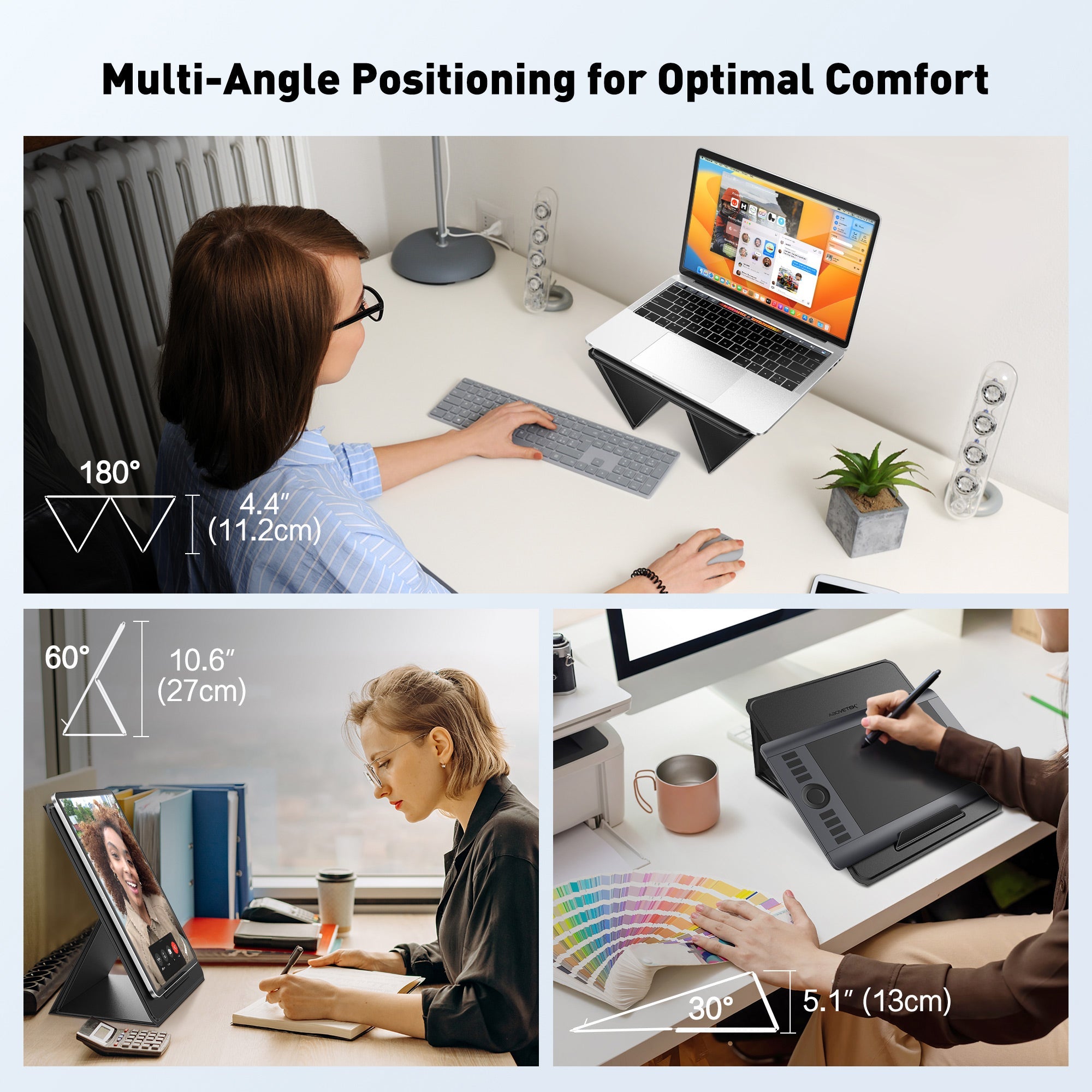 2-in-1 Ultra-Sleek Portable Laptop Stand (LS-1)