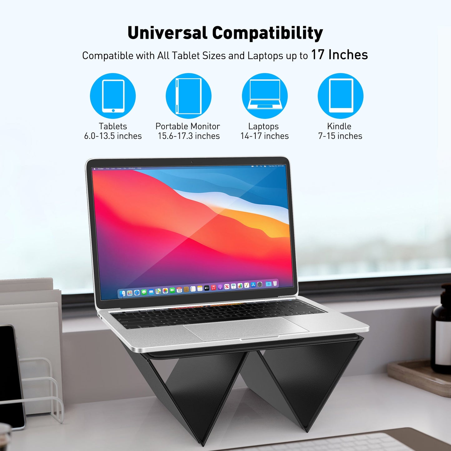 2-in-1 Ultra-Sleek Portable Laptop Stand (LS-1)