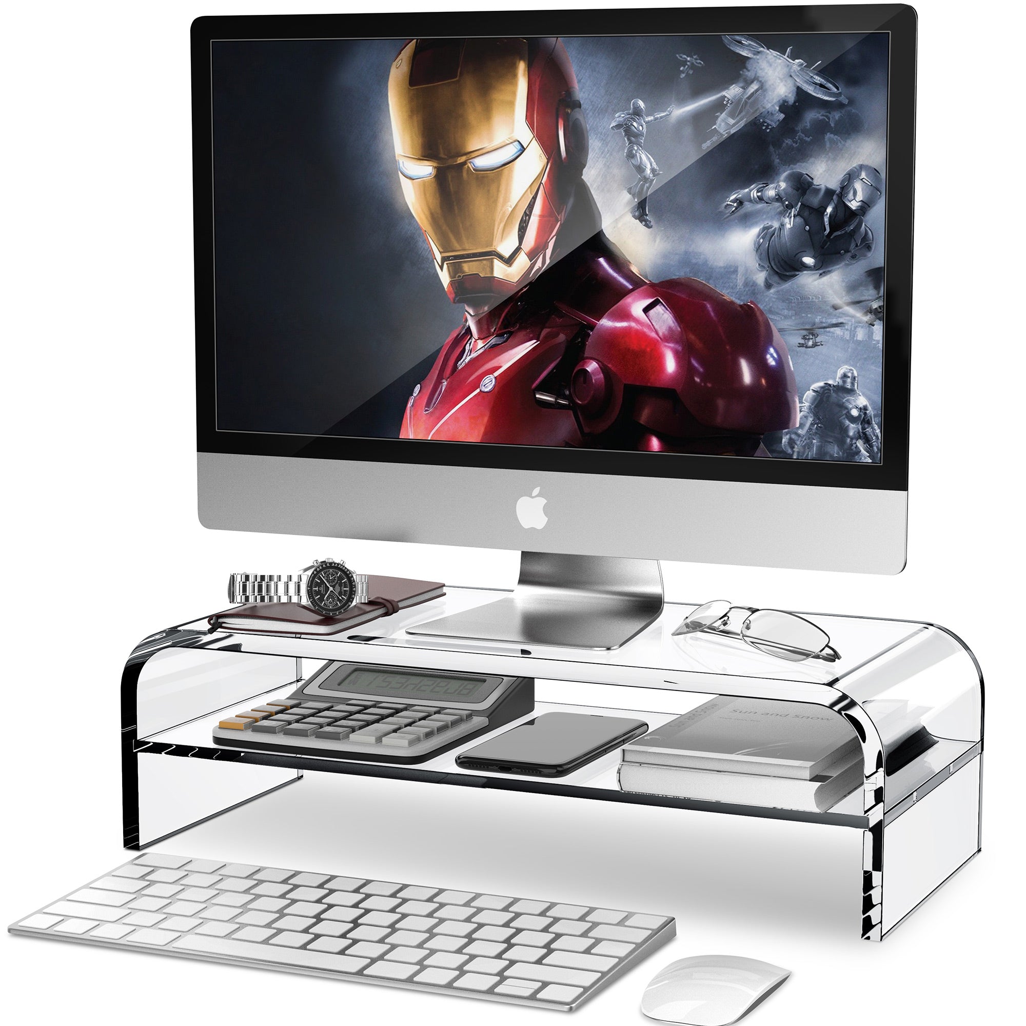 2-stufiger Acrylmonitorstand (MS-220A)