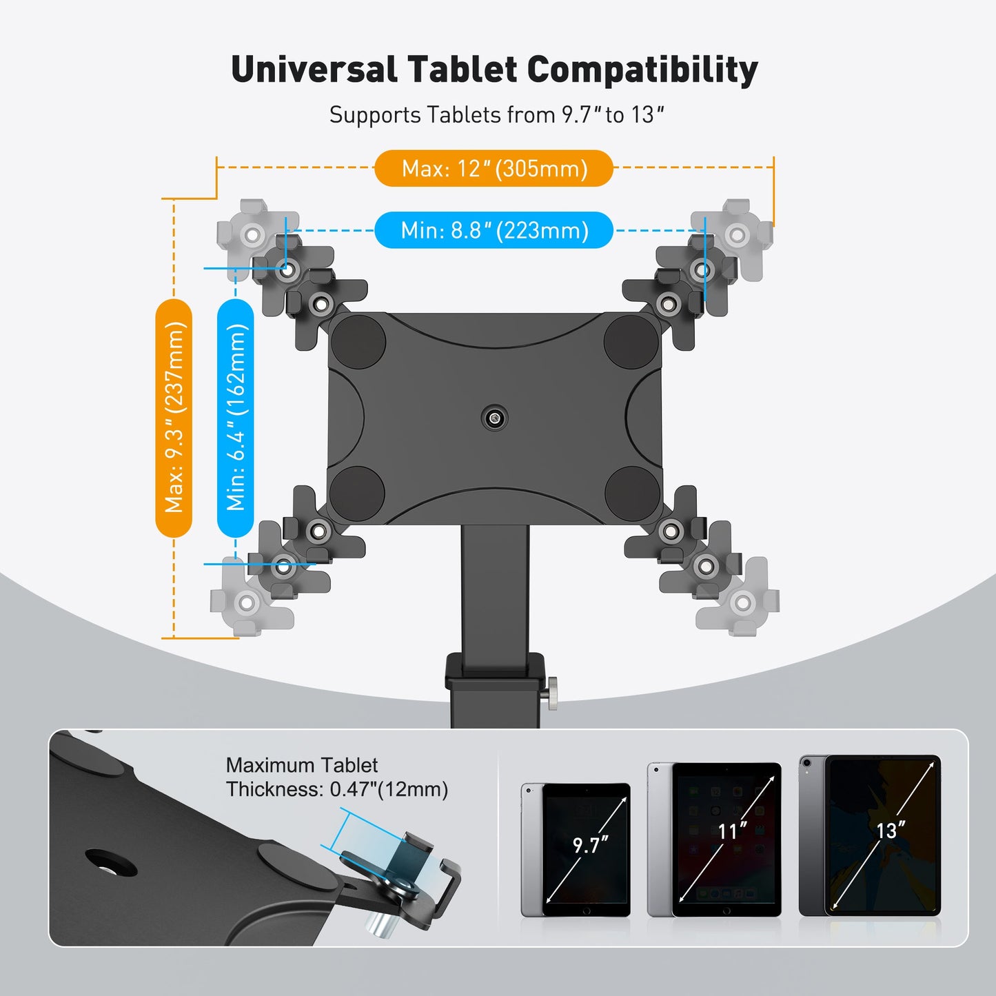 Anti-Diebstahl iPad Kiosk Stand (TH-103B)