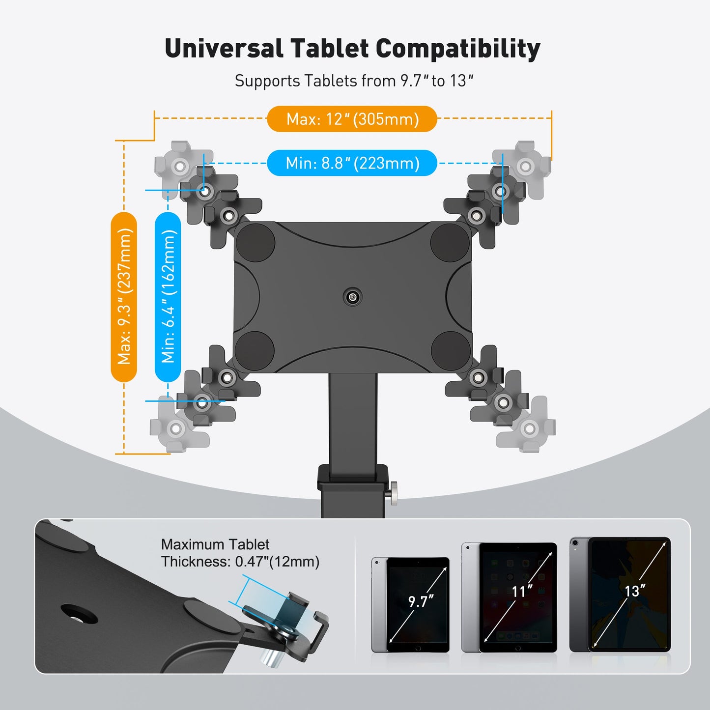 Anti-Diebstahl iPad Kiosk Stand (TH-113B)
