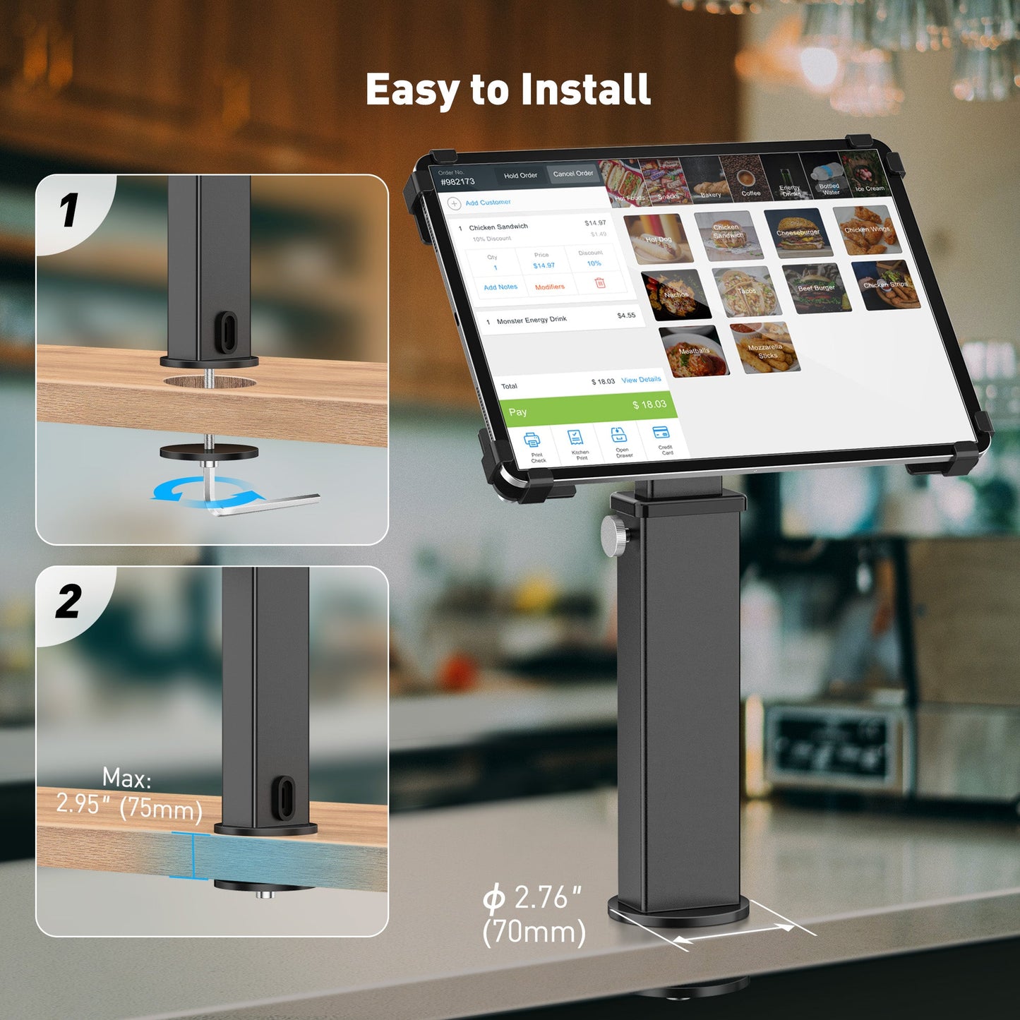 Anti-Diebstahl iPad Kiosk Stand (TH-113B)