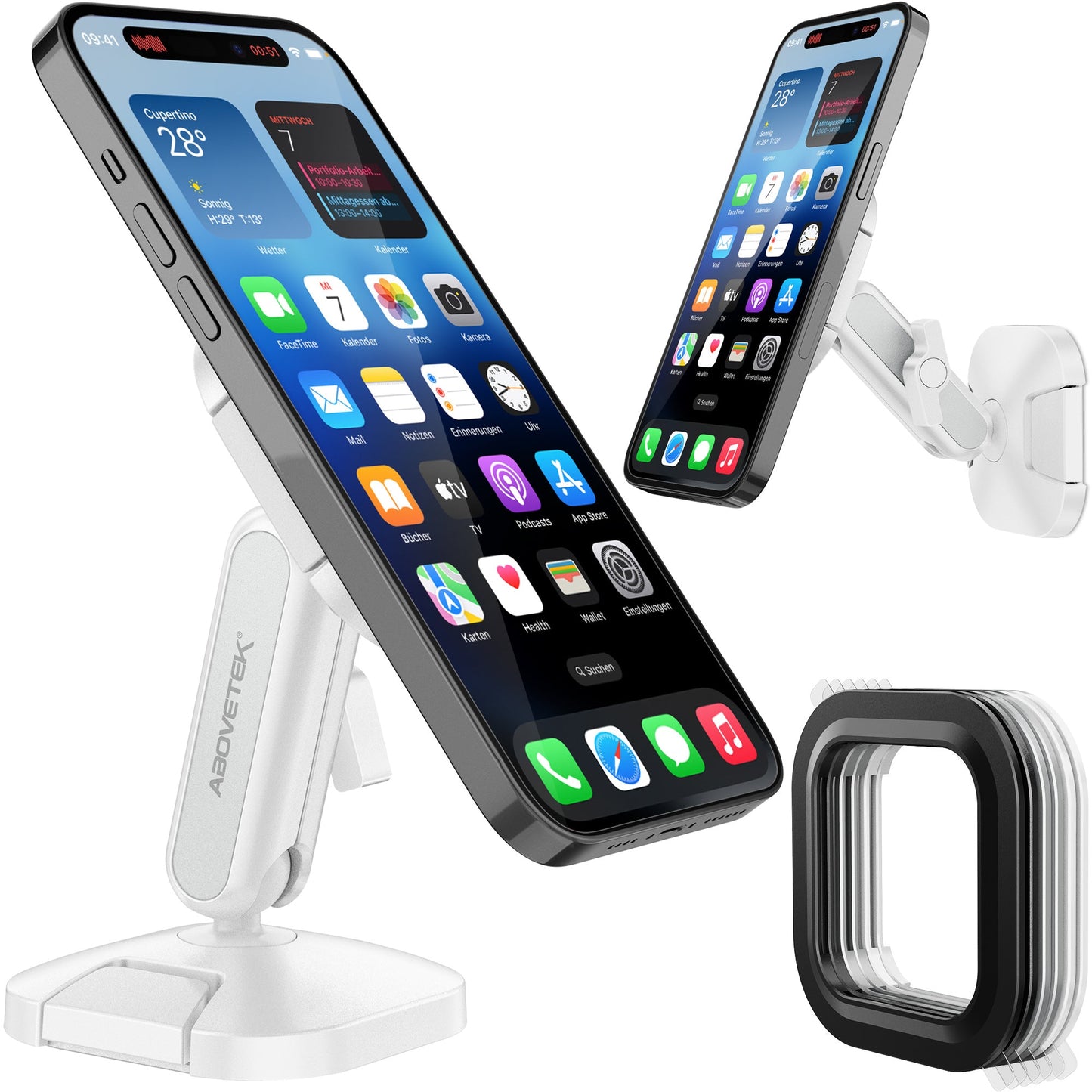 Snap-On Hands-Free Dusche Telefonhalter