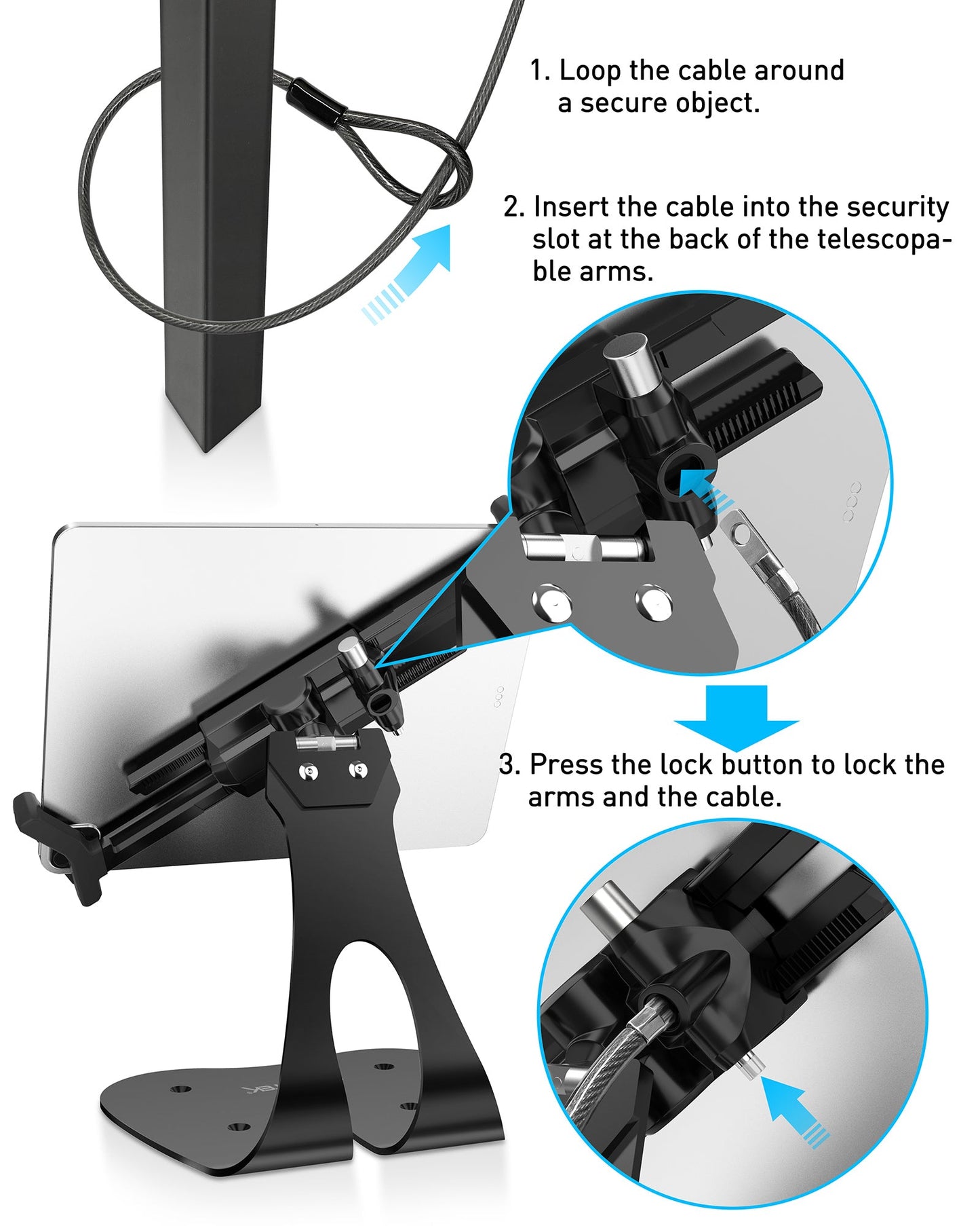 Anti-Diebstahl iPad Kiosk Stand (TH-218)