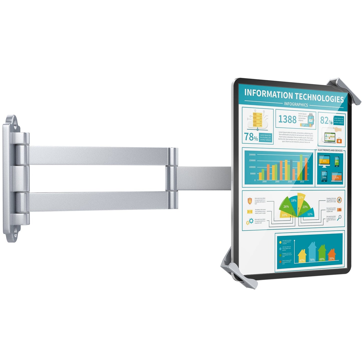AboveTEK Anti-Diebstahl-Tablet-Wandhalterung (TH-258B)