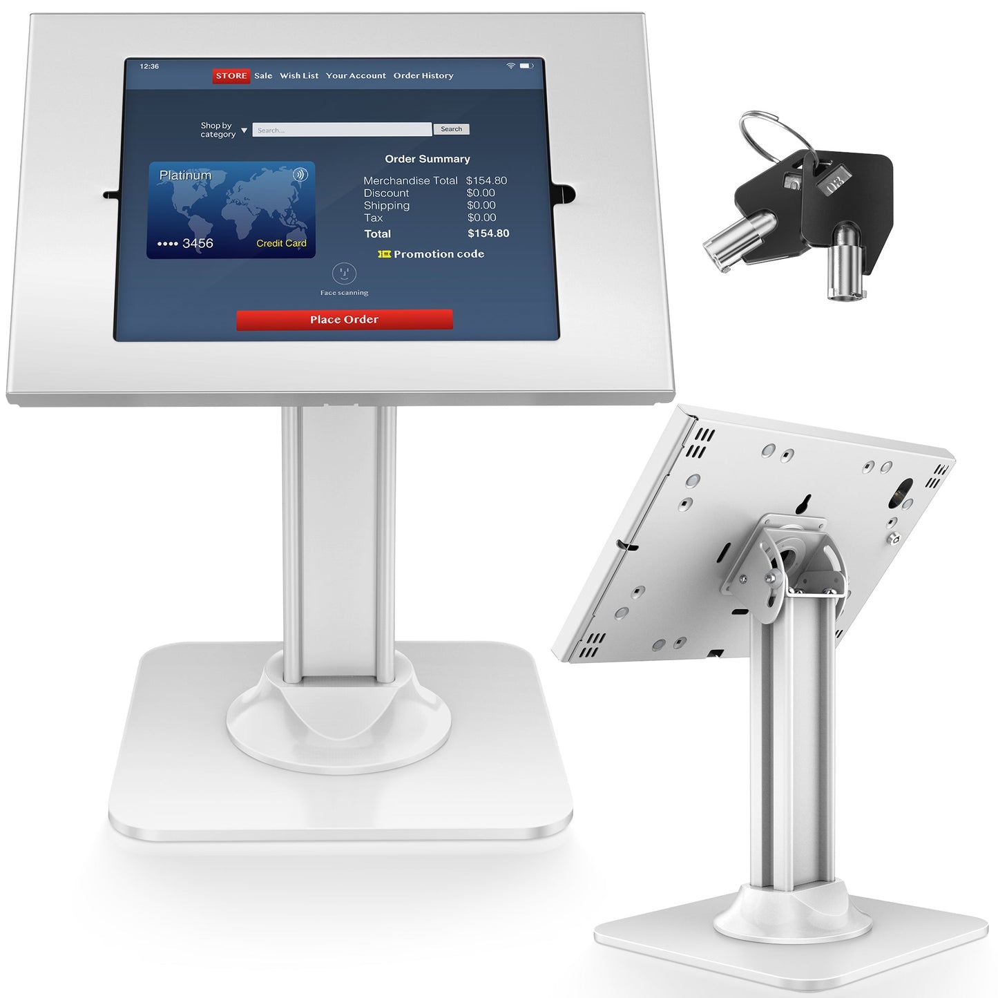 Anti-Diebstahl iPad Kiosk Stand (TH-318)
