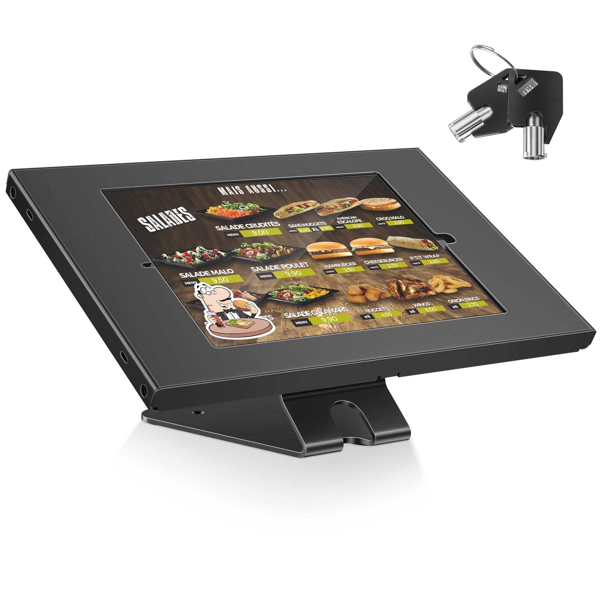 Anti-Diebstahl Tablet Kiosk Stand (TH-328B / W)