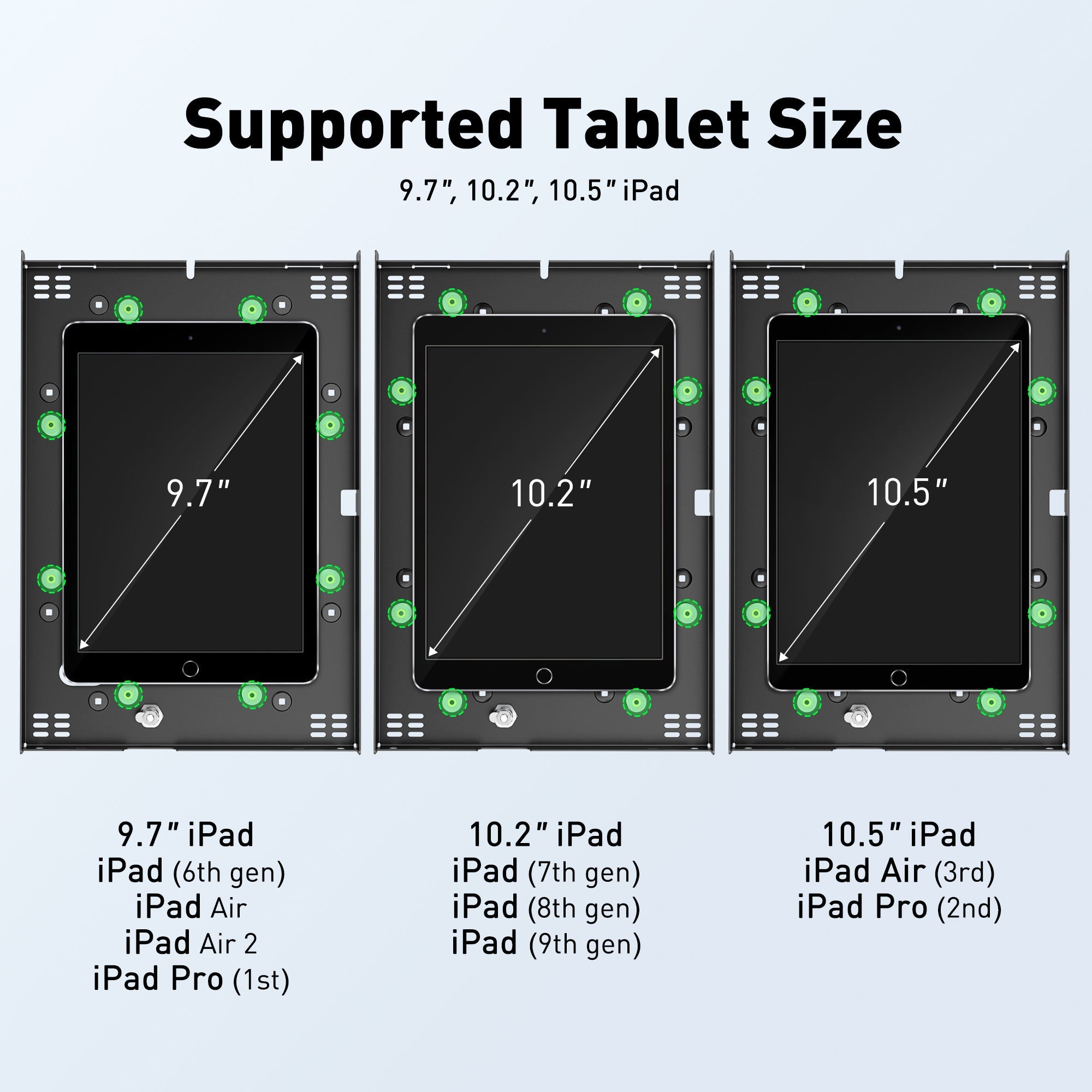 Anti-Diebstahl Tablet Kiosk Stand (TH-328B / W)