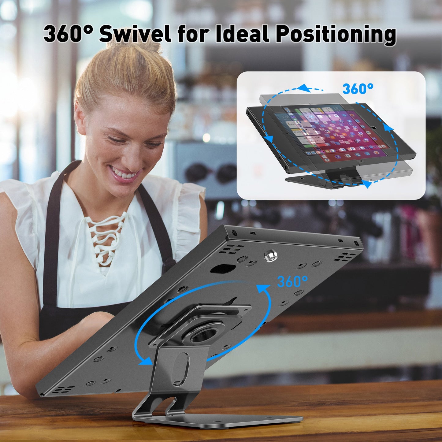Anti-Diebstahl Tablet Kiosk Stand (TH-328B / W)