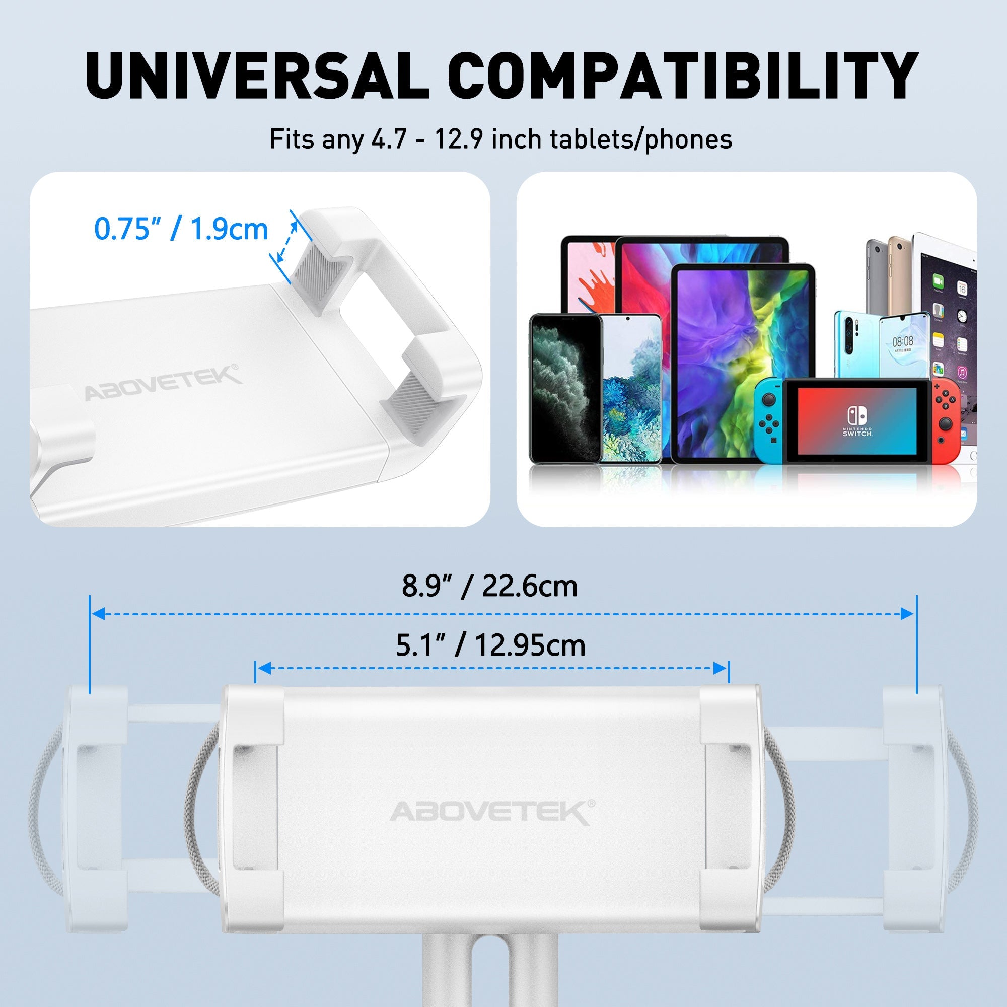 AboveTEK Hände frei 360° Swivel Phone / iPad Kissen Stand (TH-33G)