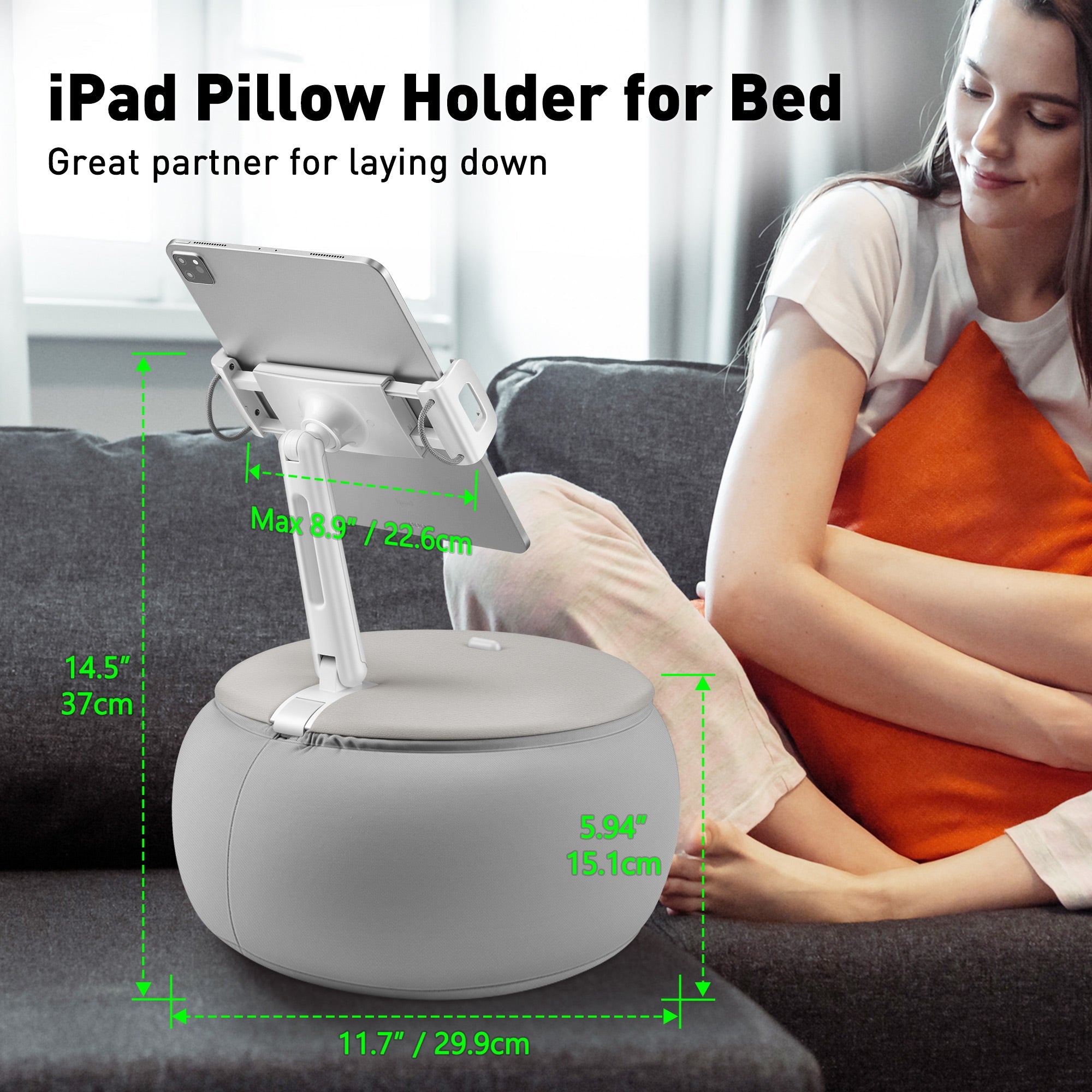 AboveTEK Hände frei 360° Swivel Phone / iPad Kissen Stand (TH-33G)