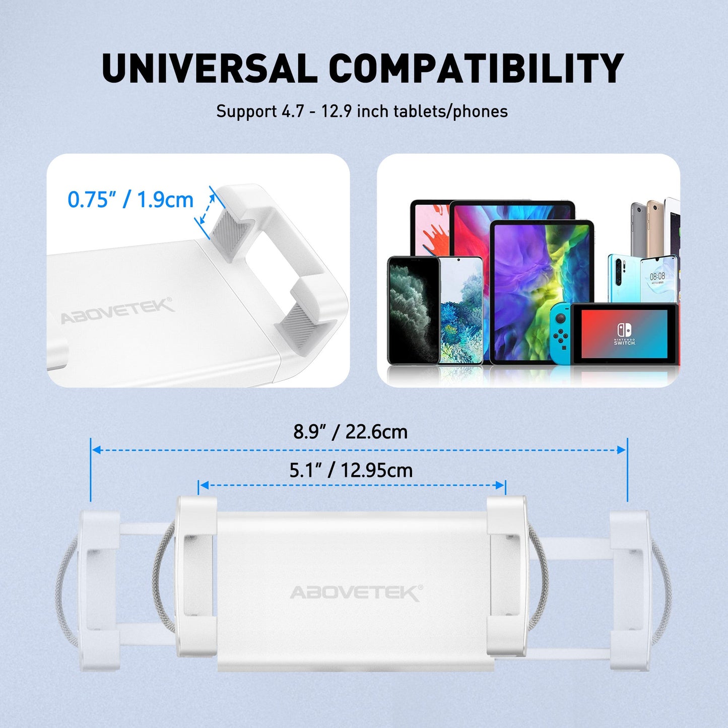 Tablet-Kissenhalter für Bett (TH-35G)
