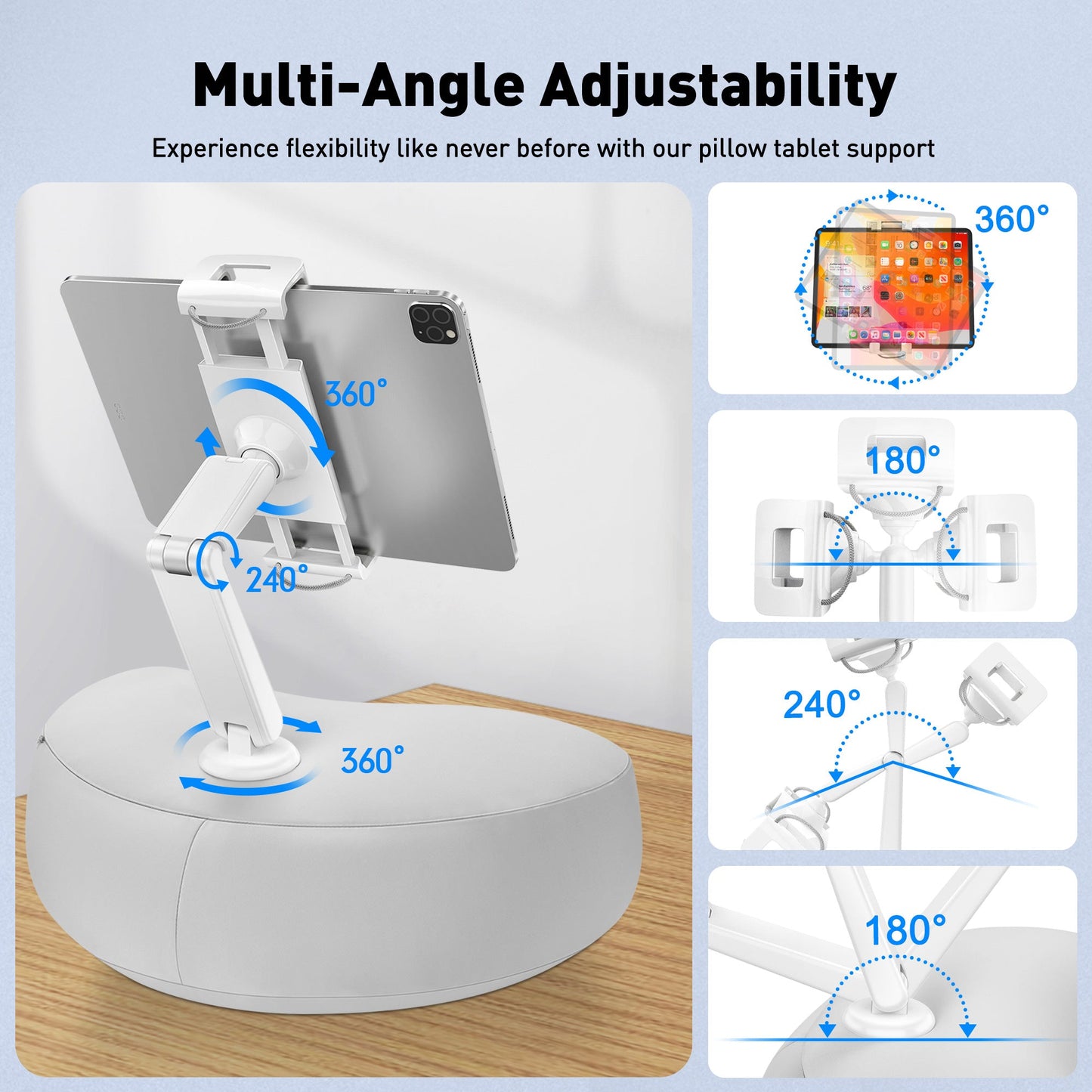 Tablet-Kissenhalter für Bett (TH-35G)