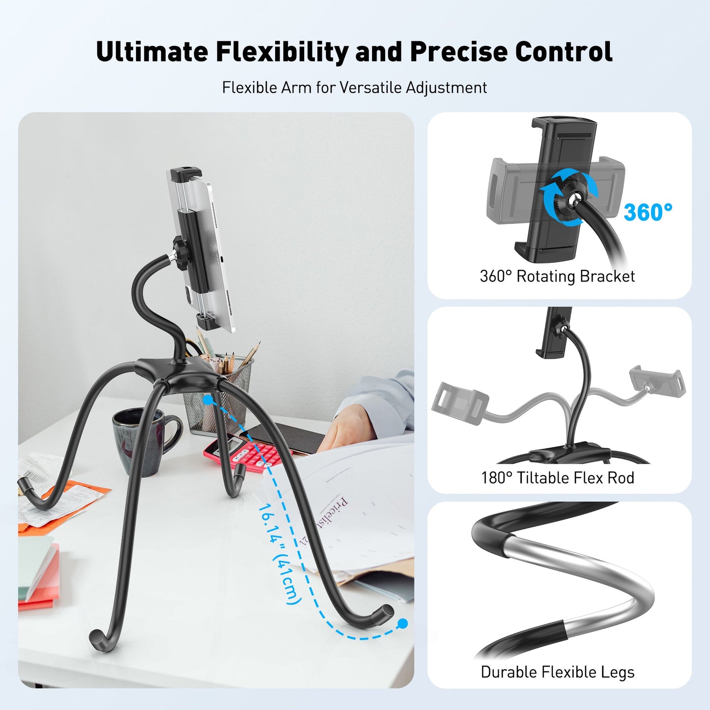 AboveTEK Einstellbarer iPad Standhalter (TH-5B)