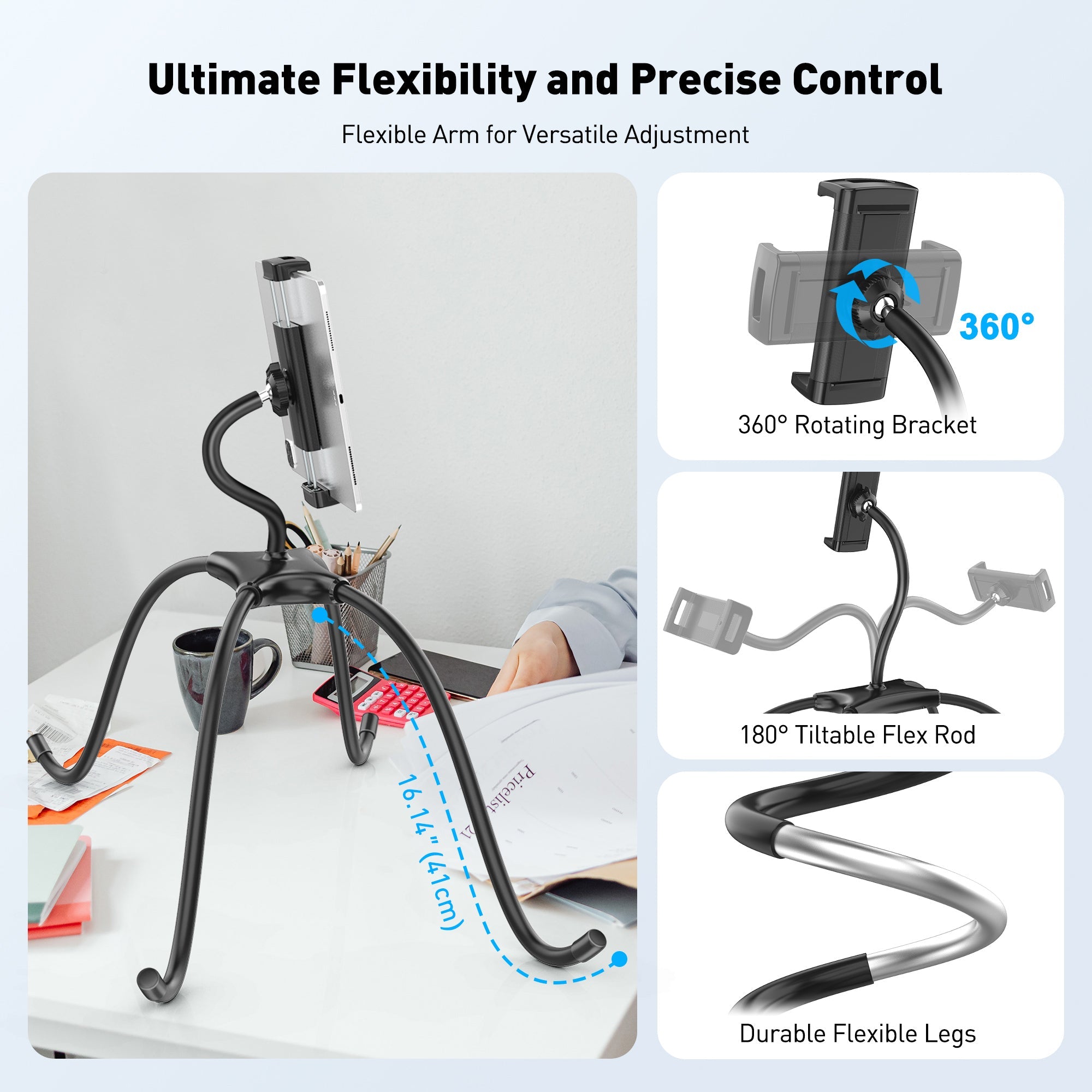 AboveTEK Einstellbarer iPad Standhalter (TH-5B)