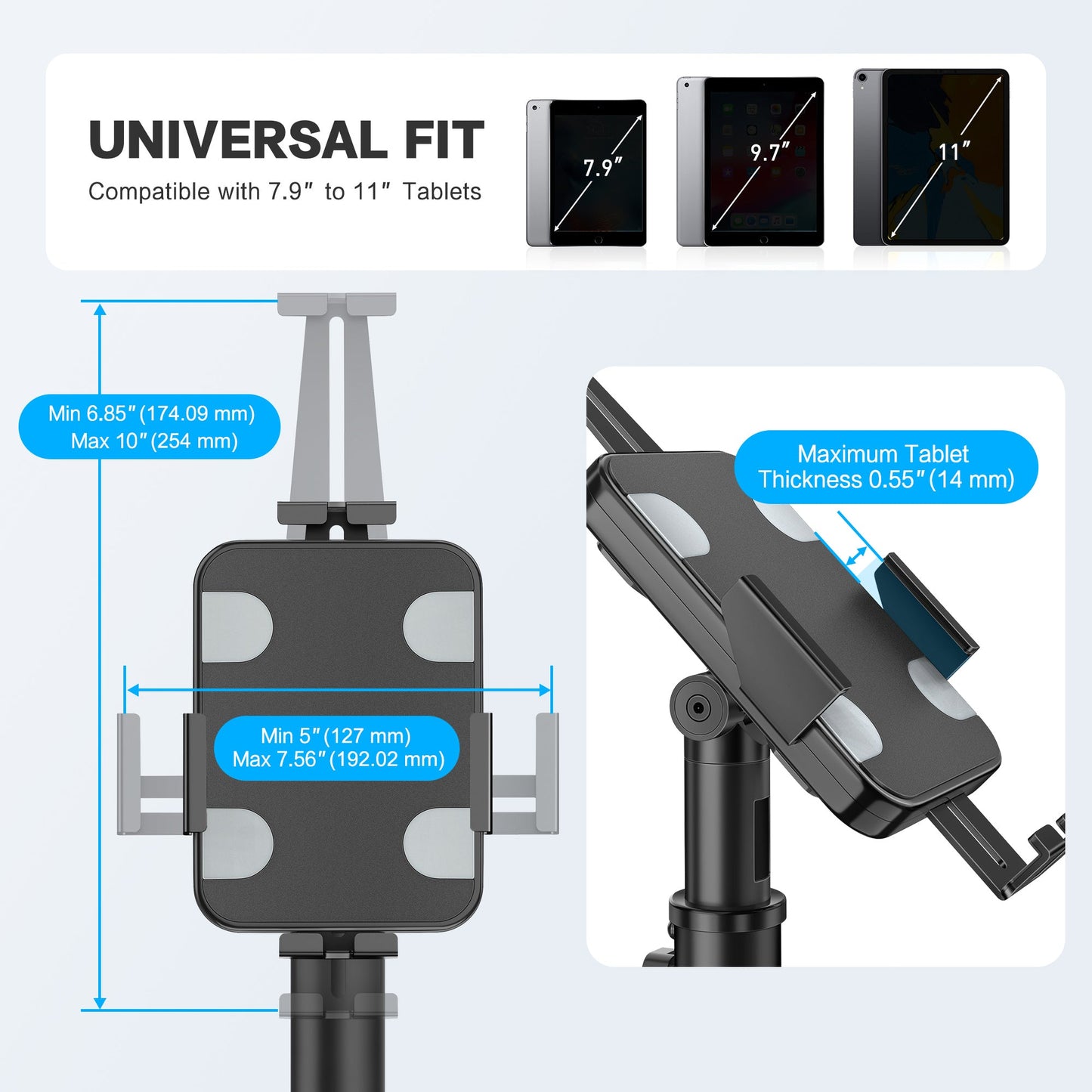 AboveTEK Anti-Theft Tablet Kiosk Stand für 7.9'-11' Gerät (TH-608)