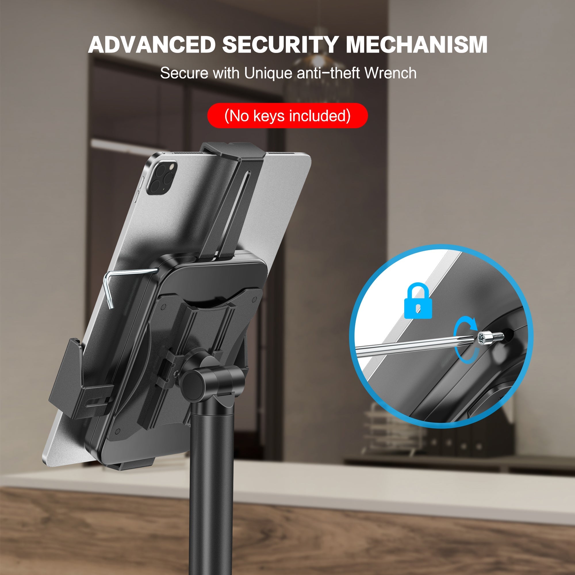 AboveTEK Anti-Theft Tablet Kiosk Stand für 7.9'-11' Gerät (TH-608)
