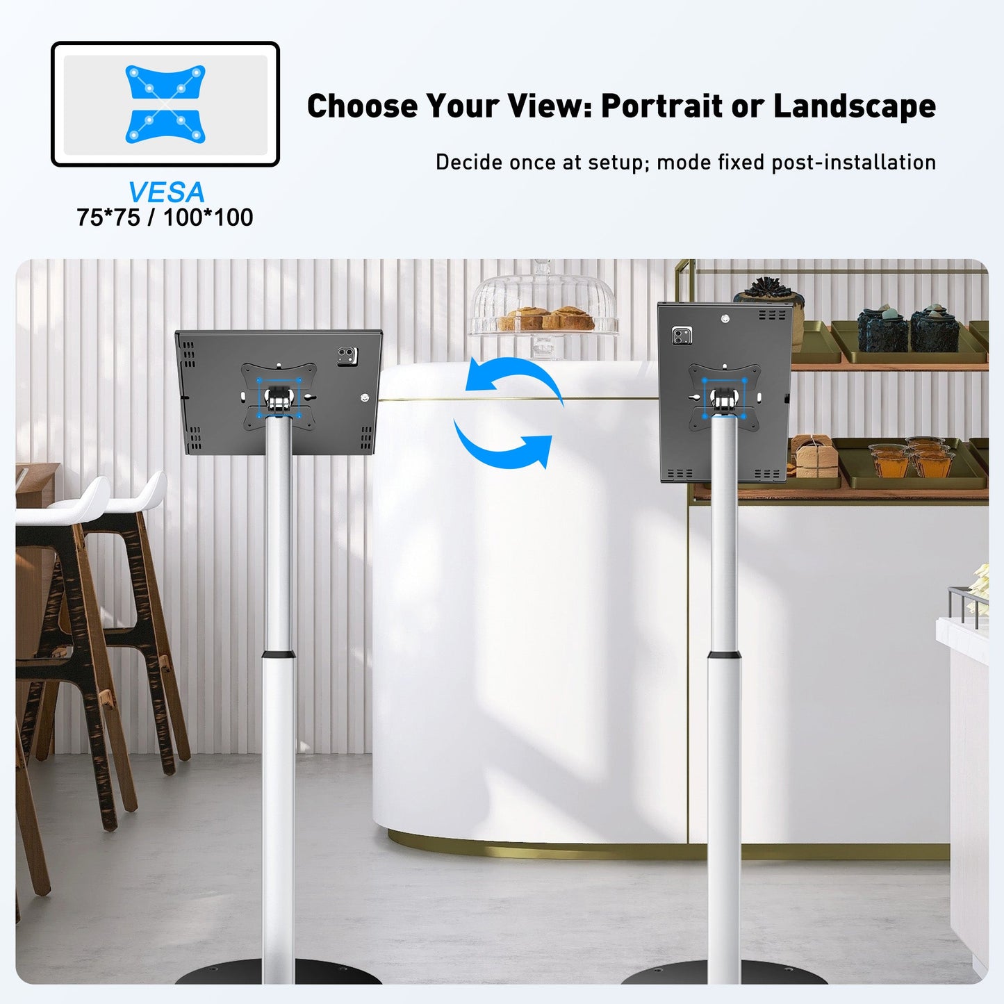 AboveTEK Anti-Theft Tablet Kiosk Boden Stand (TH-616)