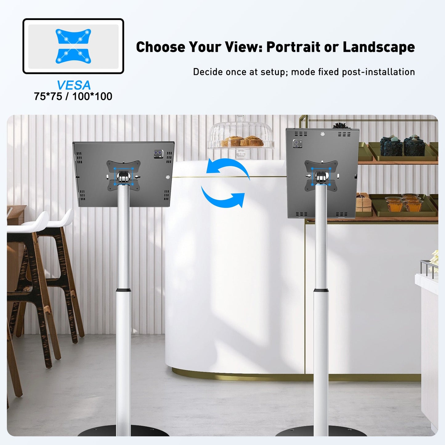 AboveTEK Anti-Theft Tablet Kiosk Boden Stand (TH-617)