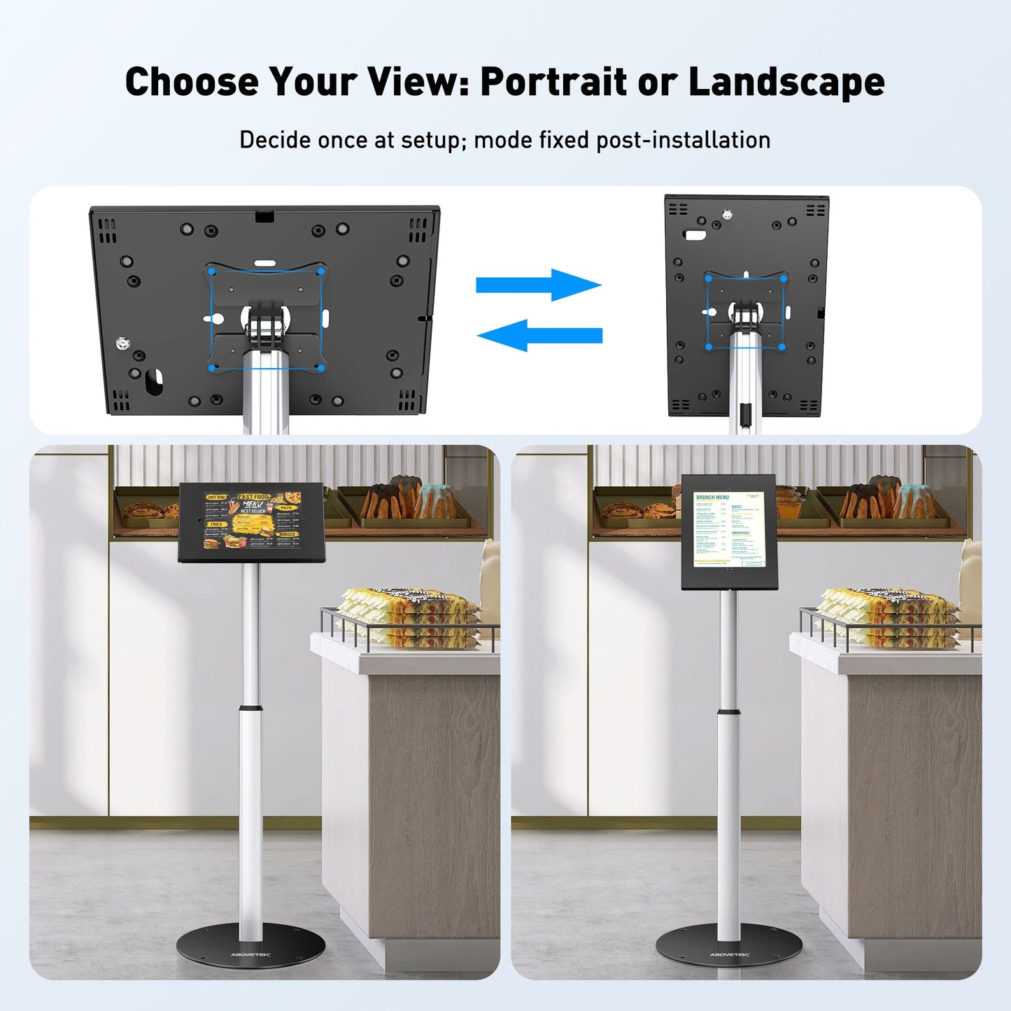 AboveTEK Anti-Theft Tablet Kiosk Boden Stand (TH-618)