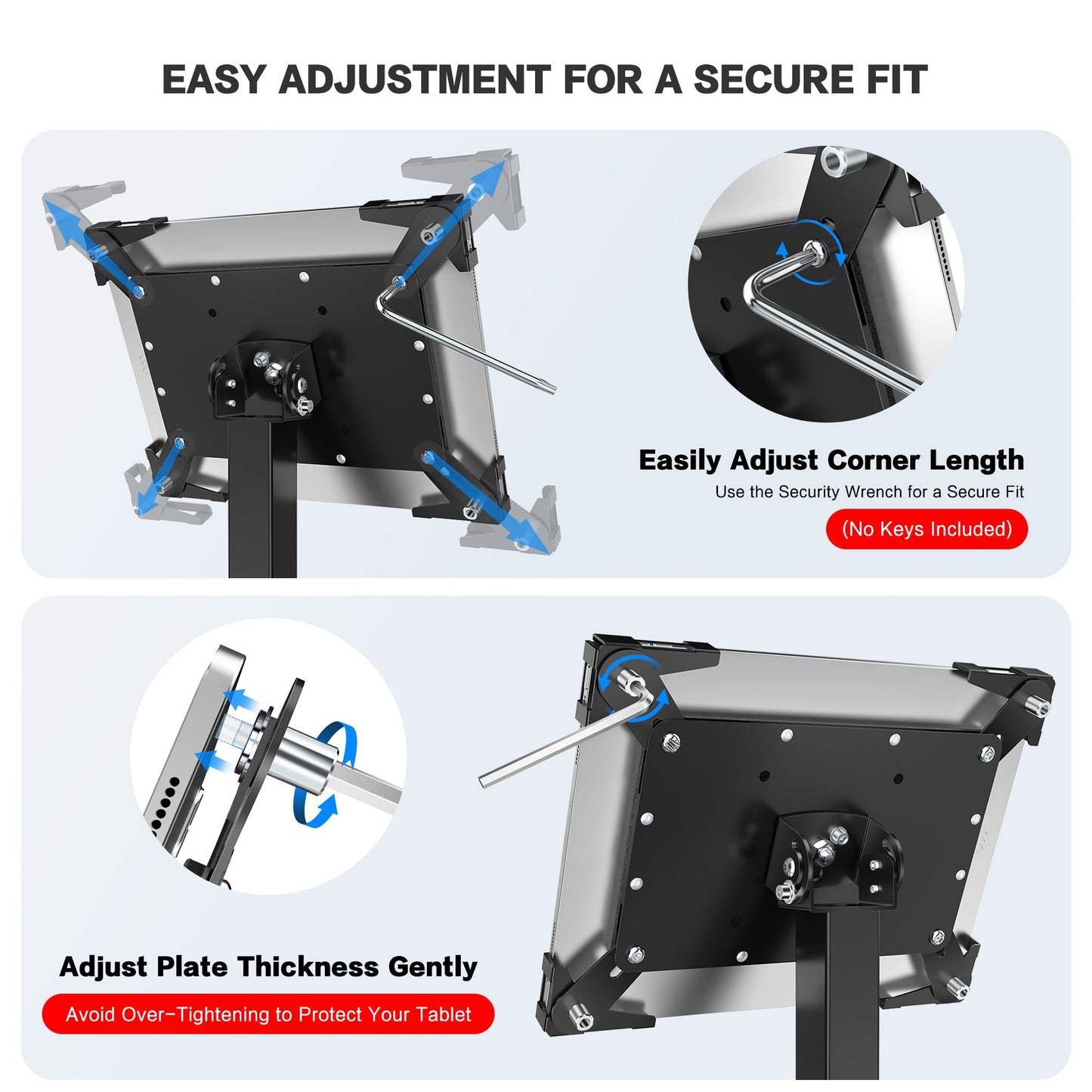 AboveTEK Anti-Theft Tablet Kiosk Boden Stand (TH-628)