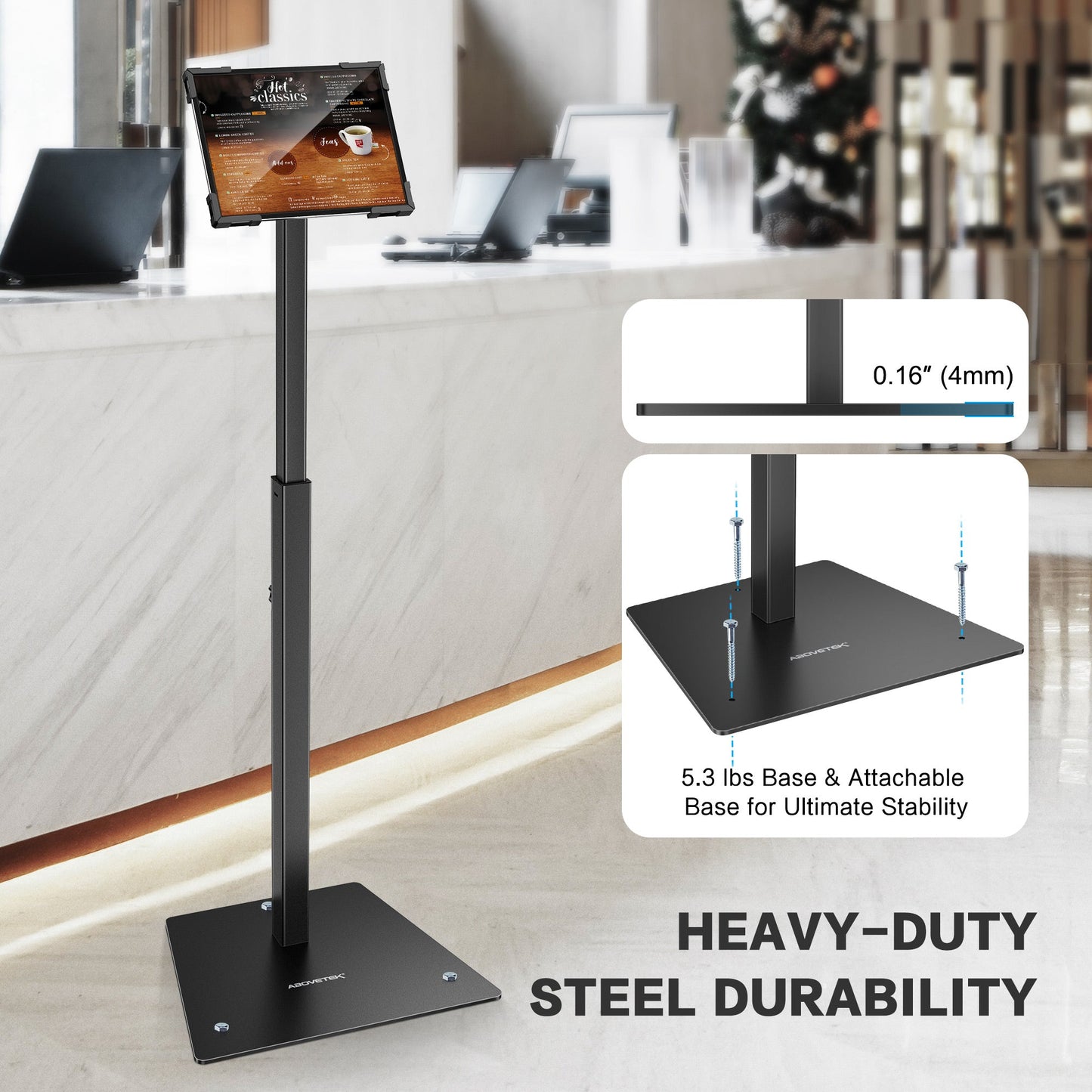AboveTEK Anti-Theft Tablet Kiosk Boden Stand (TH-628)