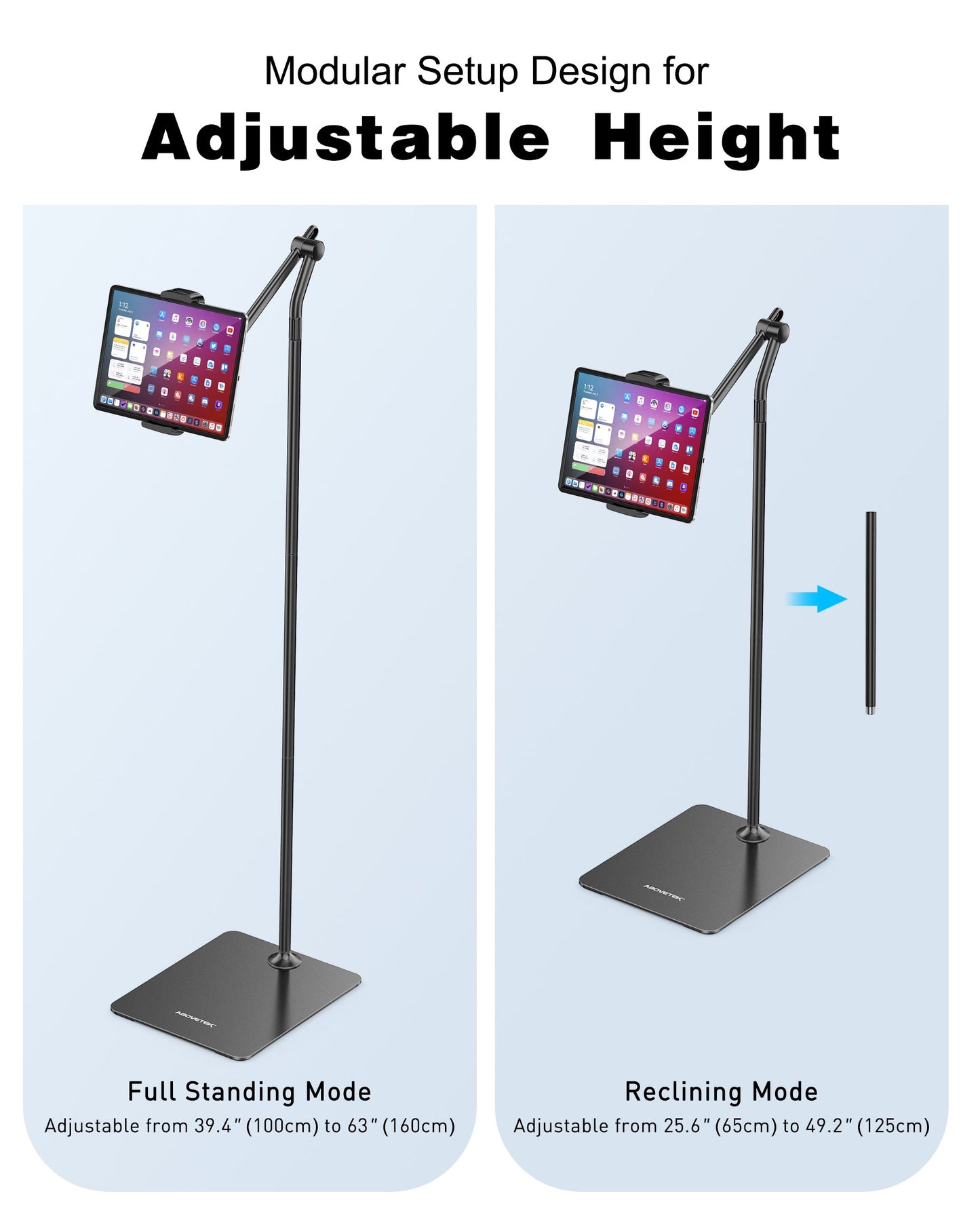 Universal-Aluminium-Tablet-Bodenständer (TH-6B)