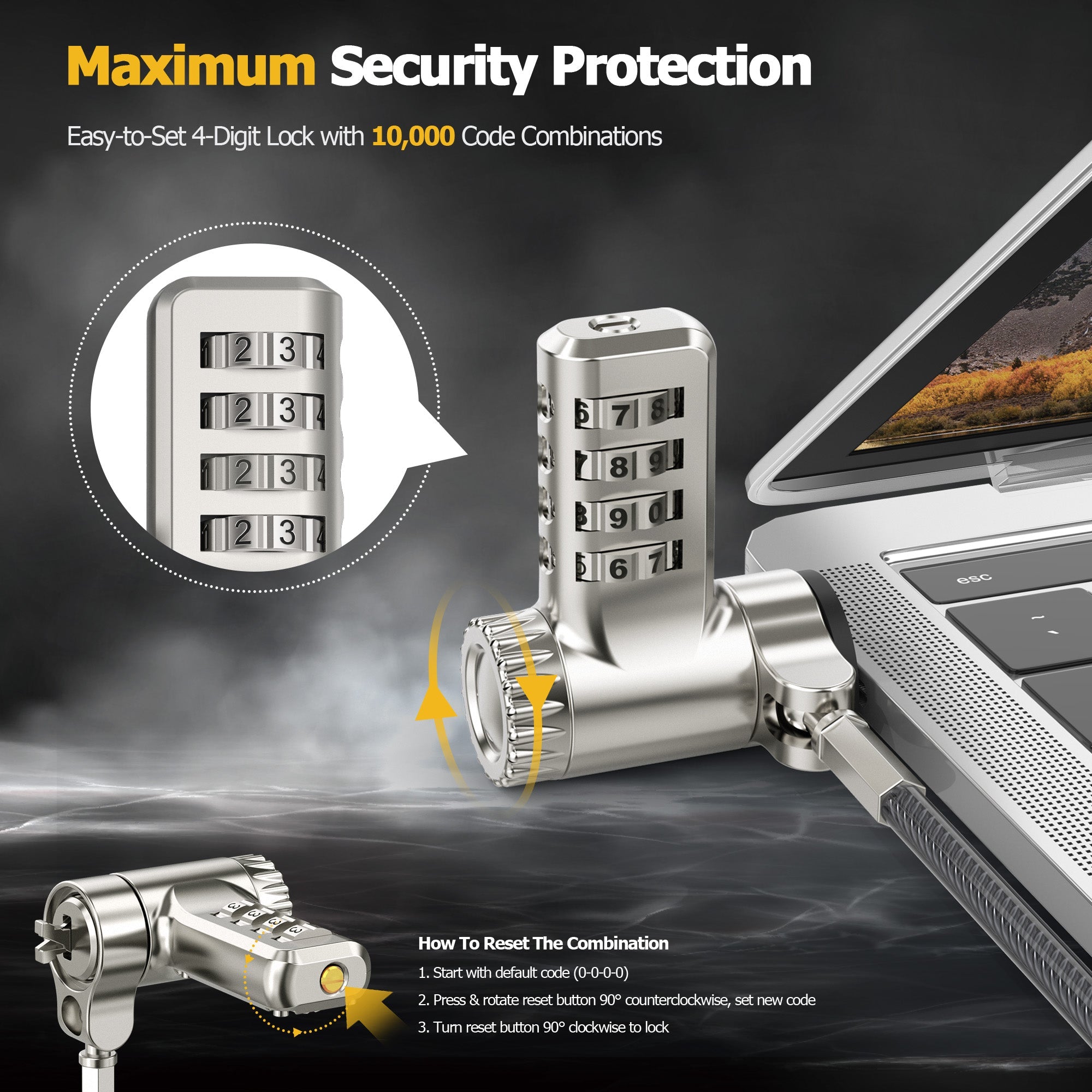 3-in-1 Universal Laptop Kabelschloss (TL-280C)