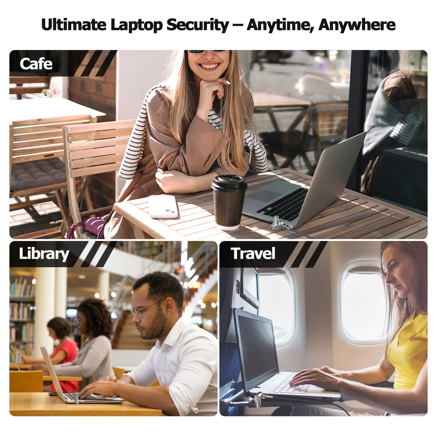 3-in-1 Universal Laptop Kabelschloss (TL-280K)