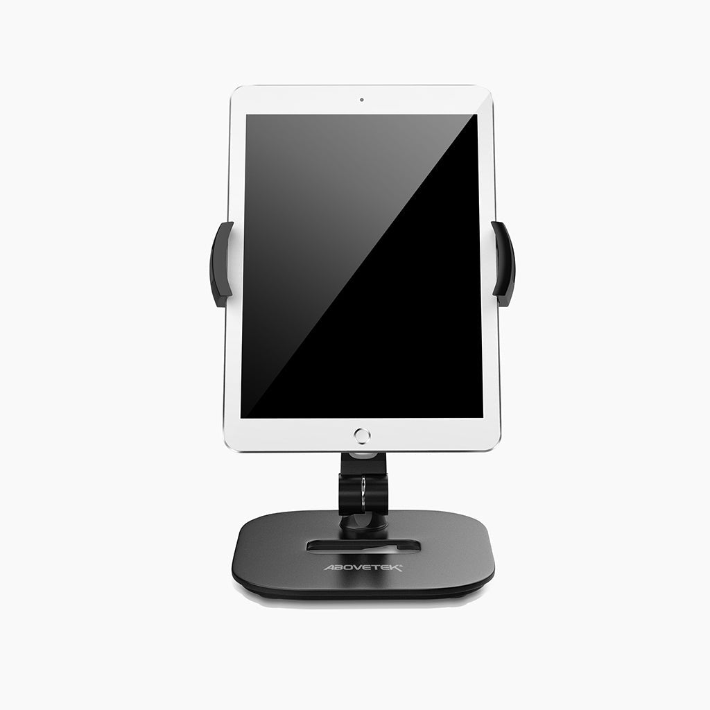 Tablet & Telefon-Schreibtisch Stand 360° Swivel Serie Silber Schwarz (TS-116B)