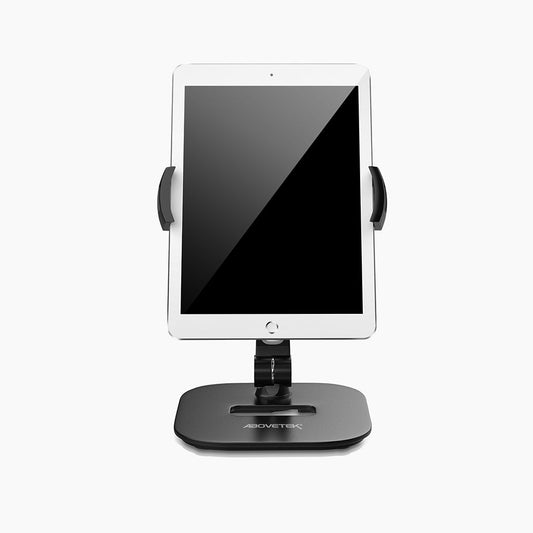 Tablet & Telefon-Schreibtisch Stand 360° Swivel Serie Silber Schwarz (TS-116B)