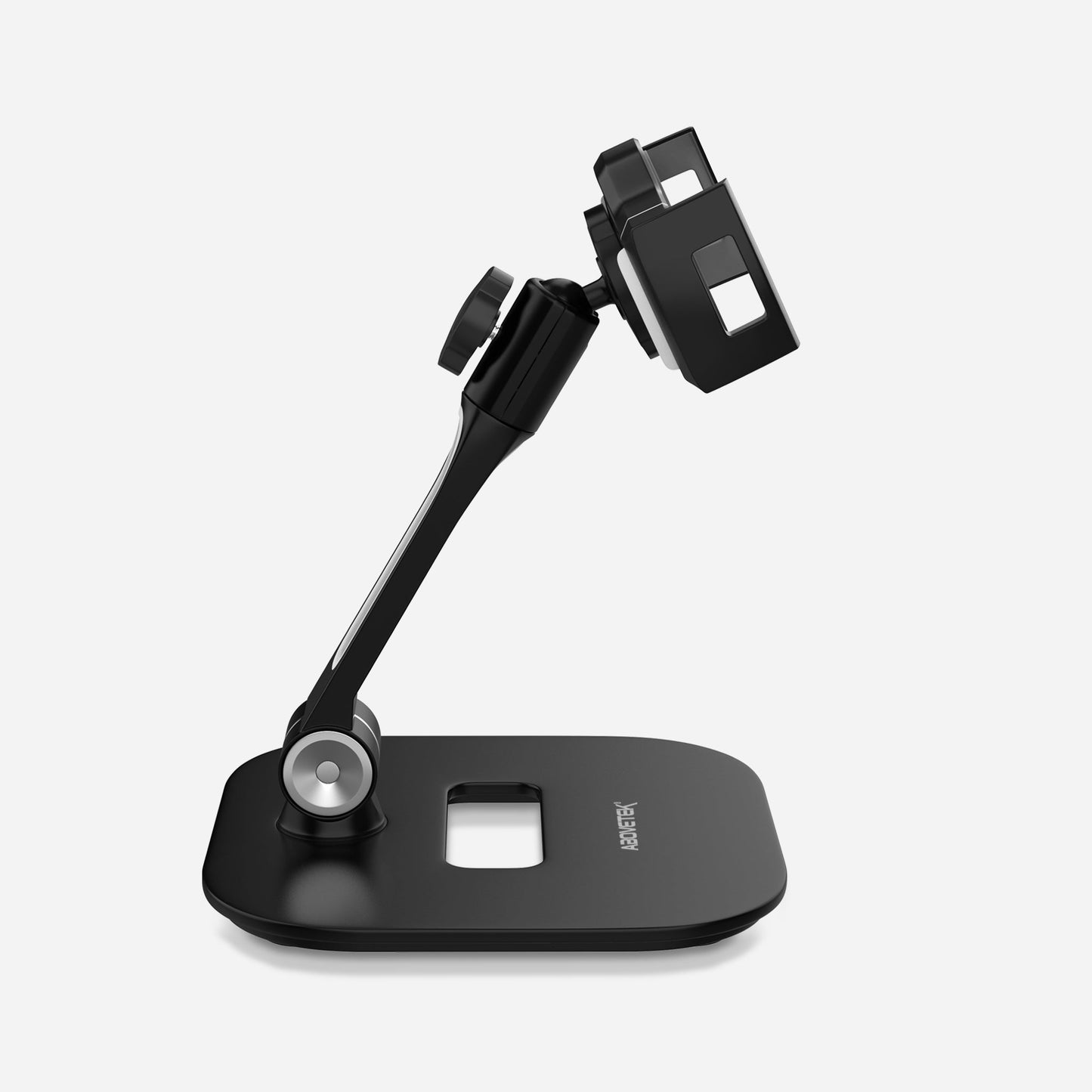 Tablet & Telefon-Schreibtisch Stand 360° Swivel Serie Silber Schwarz (TS-116B)