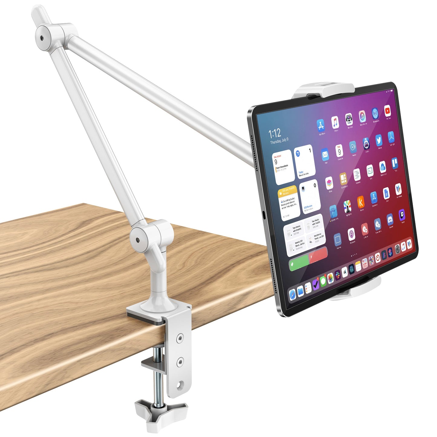 Long Arm Tablet Phone Stand Mount (TS-388B / W)